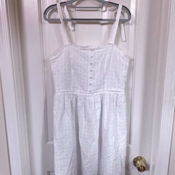 & Other Stories White Smocked Dress Size 12 - Picture 3 of 10